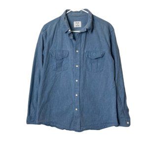 Billy reid blue  men's XL shirt jacket